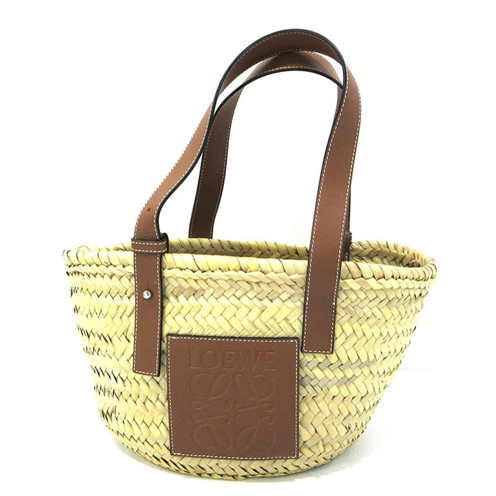 Loewe Anagram Basket Bag Handbag Beige Cream